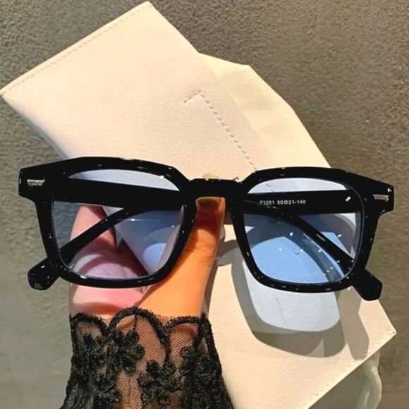 Retro unisex color block mirrored lens Sun Glasses - Picture 1 of 3